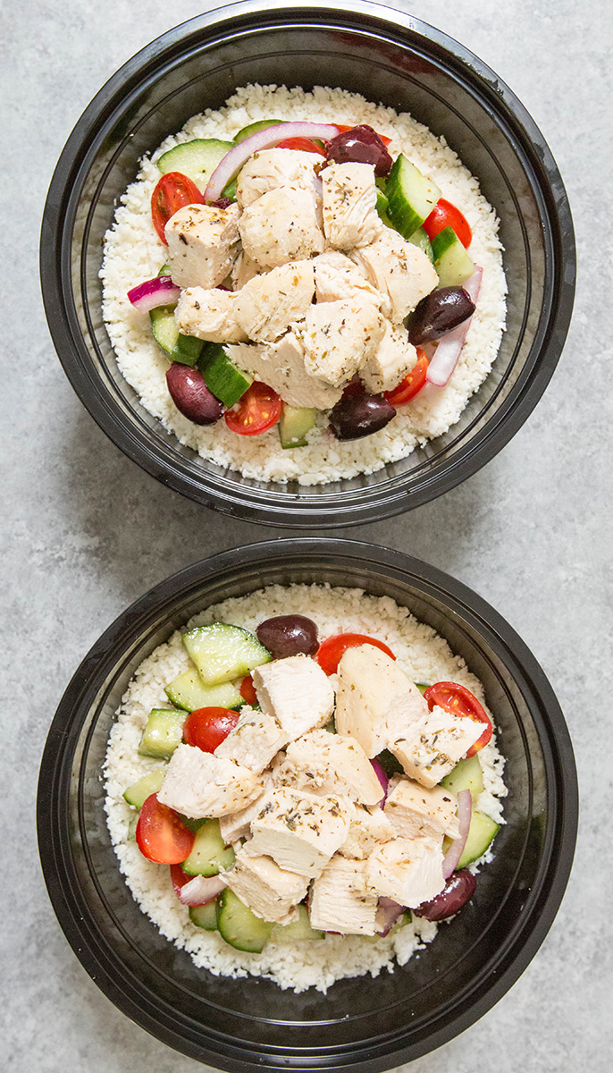 Healthy Greek Chicken Meal Prep Bowls