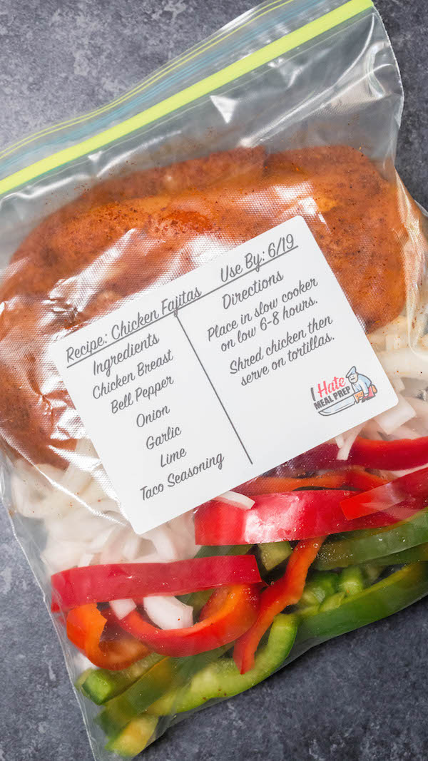 Freezer Chicken Fajitas Recipe