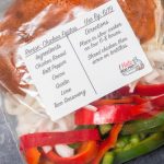 Freezer Crock Pot Chicken Fajitas