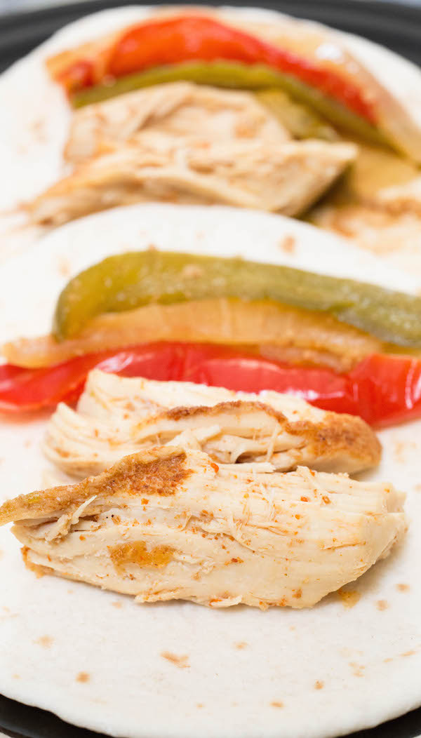 Freezer-to-Crockpot Chicken Fajitas