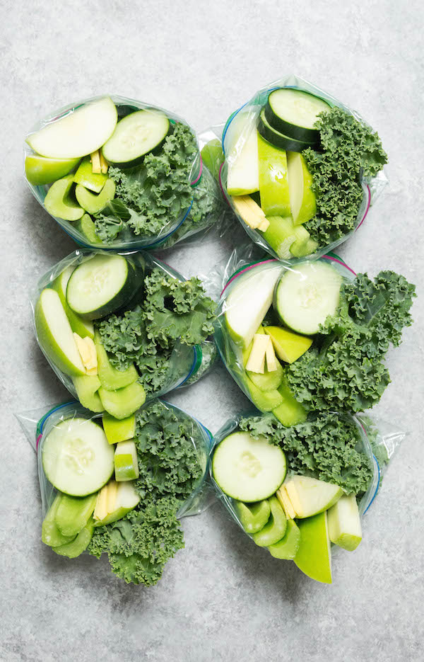 Apple and Greens Smoothie Meal Prep Recipe