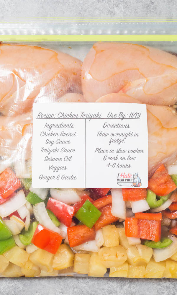 Freezer Chicken Teriyaki Recipe