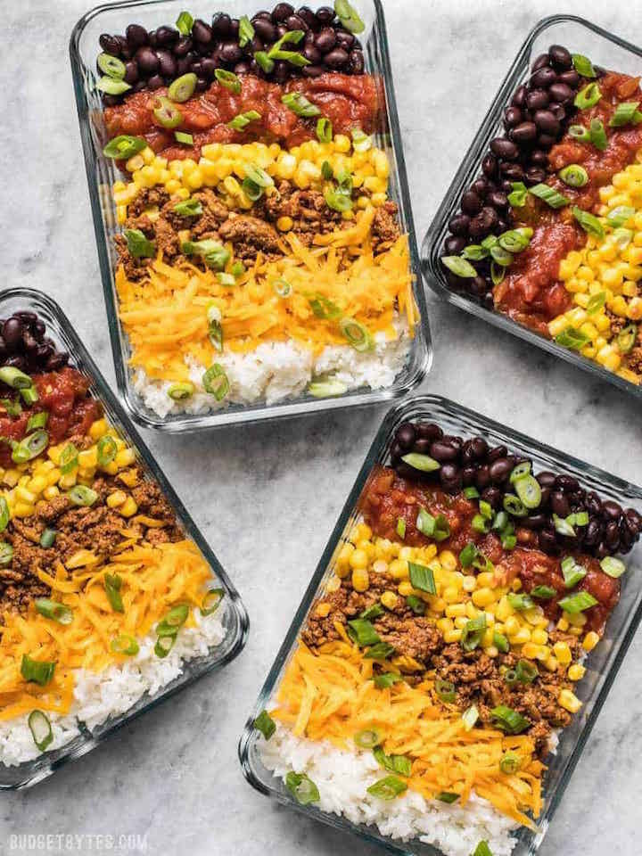 Easiest Burrito Bowl - Meal Prep For College Students