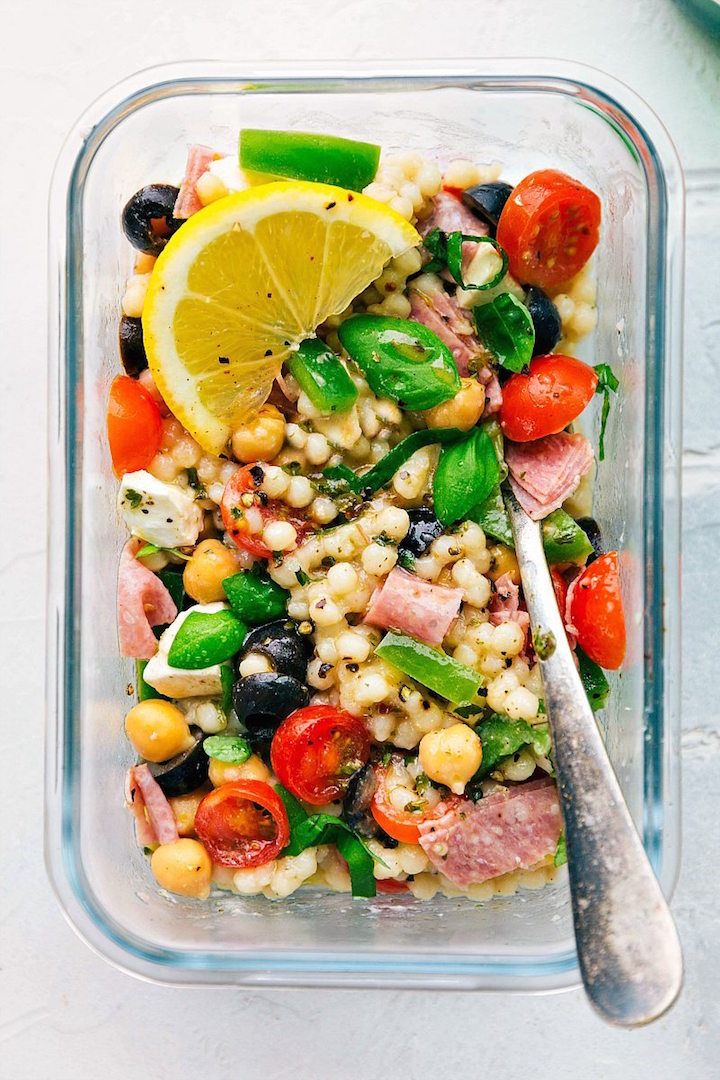 Italian Couscous Salad - College Meal Prep Ideas