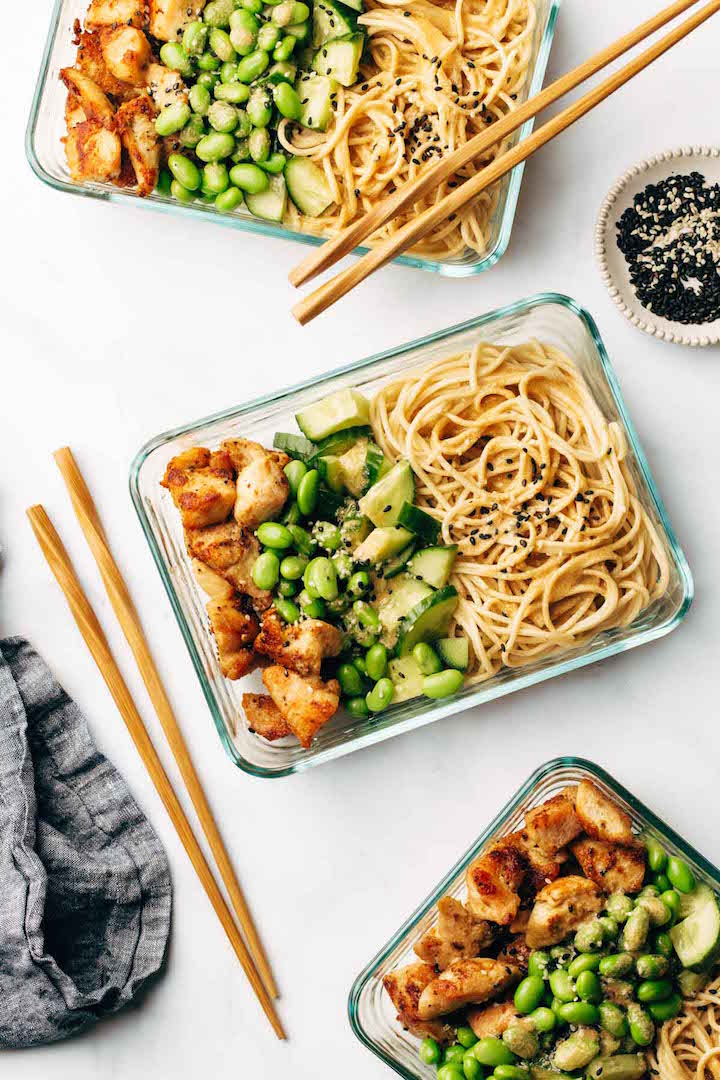 Sesame Noodle Bowls - College Meal Prep