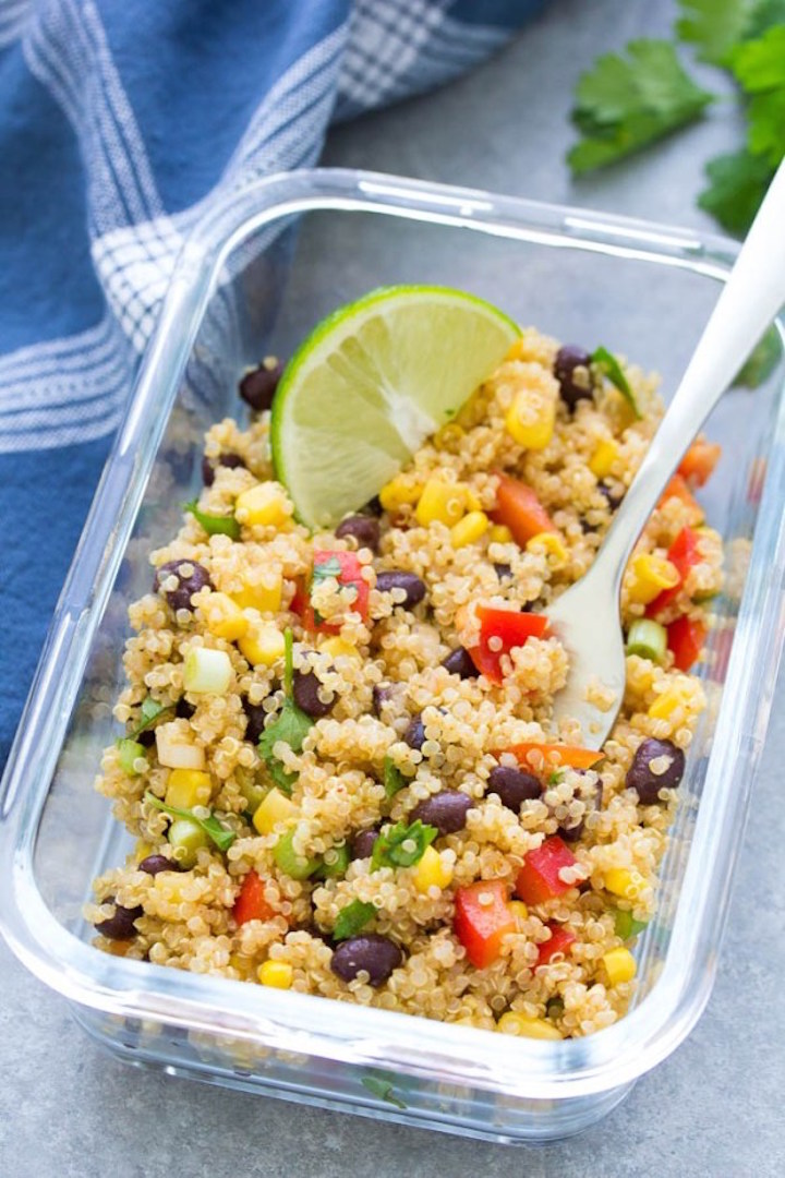 Southwest Quinoa Salad College Meal Prep Ideas