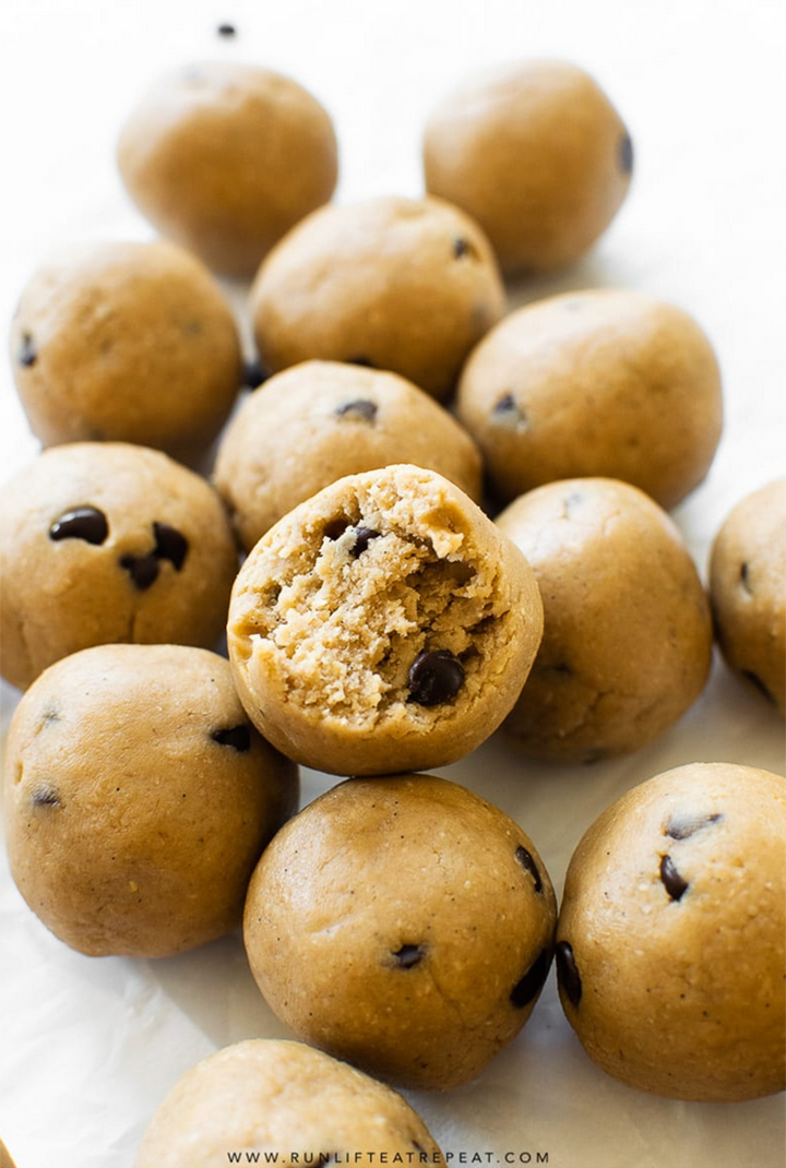 Cookie Dough Protein Bites - College Meal Prep