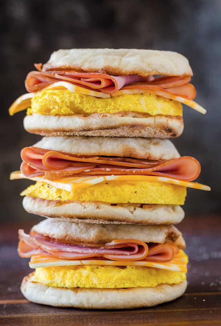 Freezer Breakfast Sandwiches College Meal Prep Ideas