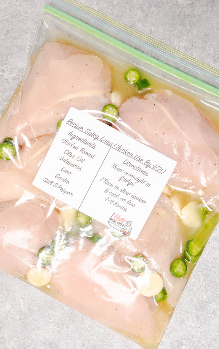 Freezer to Crock Pot Spicy Garlic Lime Chicken Recipe