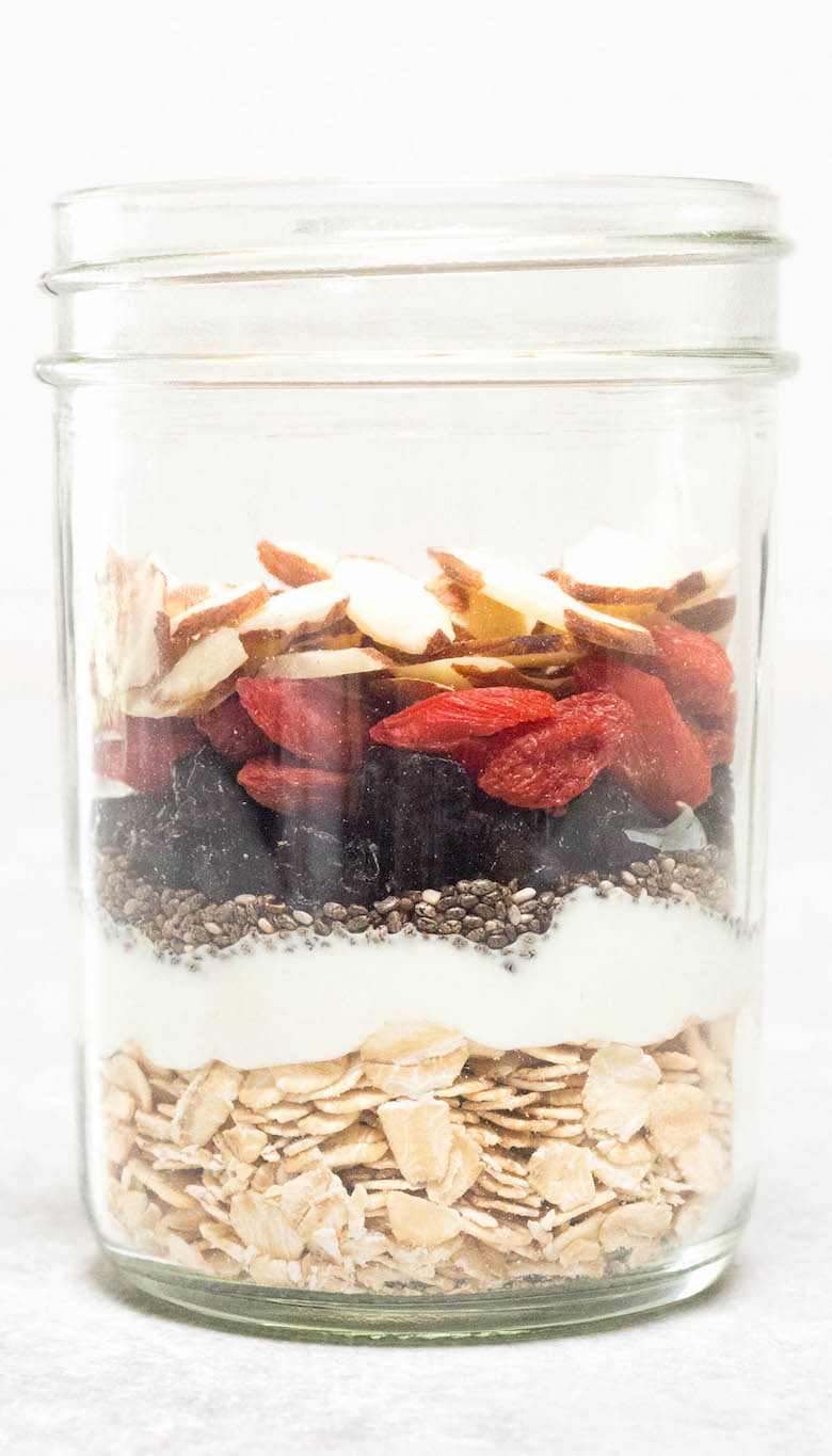 Superfood Overnight Oat Ingredients