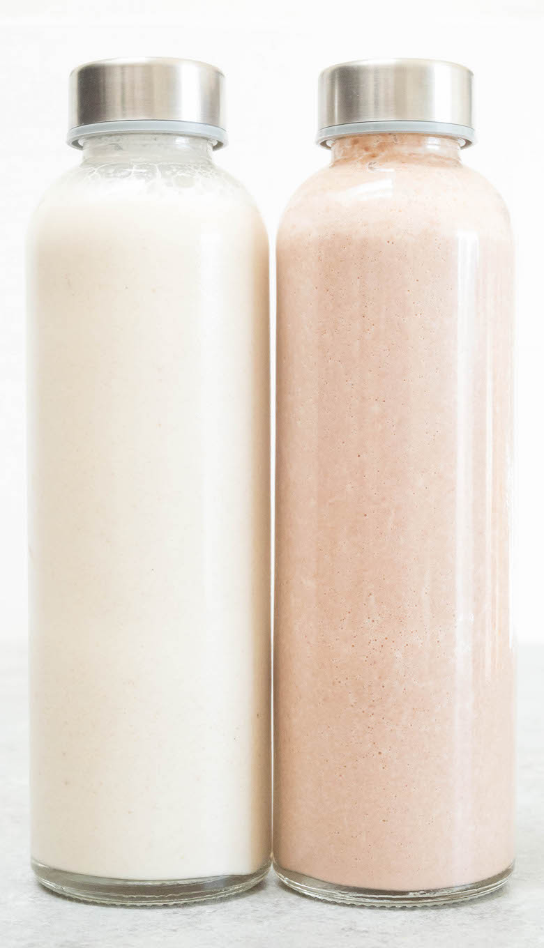 Chocolate & Vanilla Almond Milk for DIY Juice Cleanse