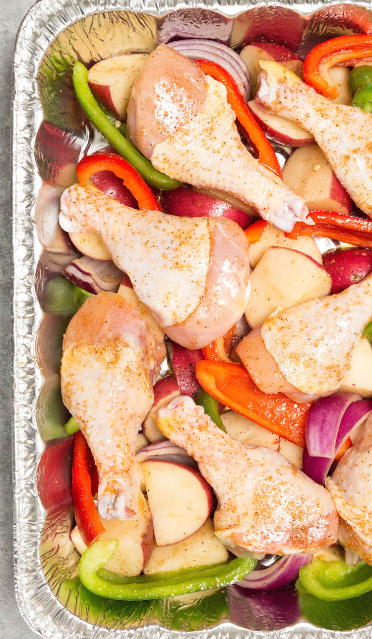 Roasted Cajun Chicken & Potatoes Freezer Recipe