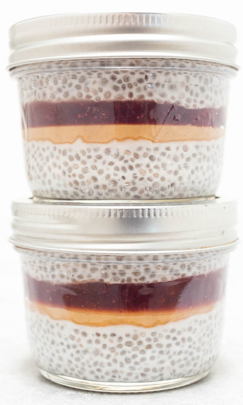 PB&J Chia Seed Pudding Recipe